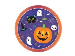 Talerzyki na Halloween dla dzieci - 23 cm - 8 szt.