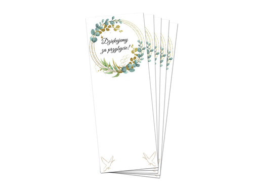 Podziękowanie dla gości Merci na Komunię Świętą - 5 szt.