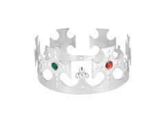 Korona Króla regulowana - srebrna - 1 szt.
