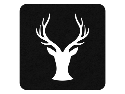 Podstawka kwadratowa pod kubek - Renifer - 10 cm - 4 szt.