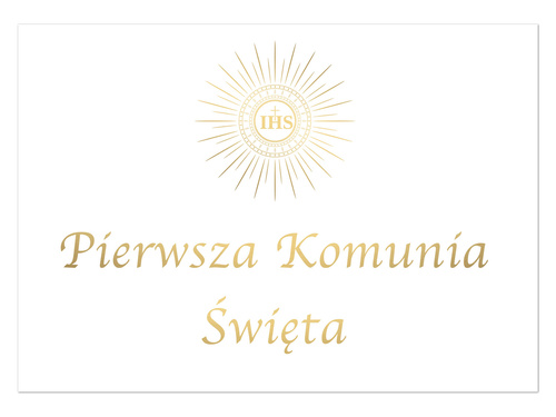 Plakat komunijny - I Komunia Święta - 68x48 cm