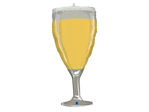 Balon foliowy Kieliszek szampana - 36x80 cm -1 szt.