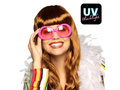 Różowe okulary UV - 1 szt.