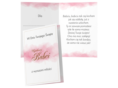 Kartka z kopertą na Dzień Babci - 1 szt.