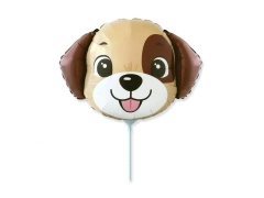 Balon foliowy do patyka Piesek - 36cm - 1 szt.