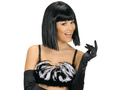 Peruka czarna Showgirl - 1 szt.