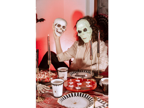 Maska Czaszka Fuorescencyjna - 17x27cm - 1 szt.