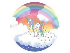 Dekoracyjny opłatek tortowy Jednorożec - 20 cm