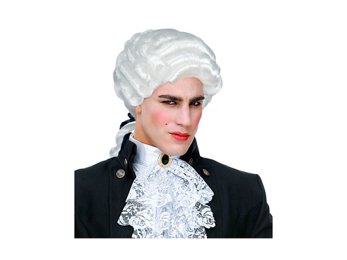 Peruka kolonialna biała