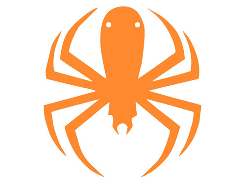 Papierowy pająk na Halloween 13-15 cm - 1 szt.