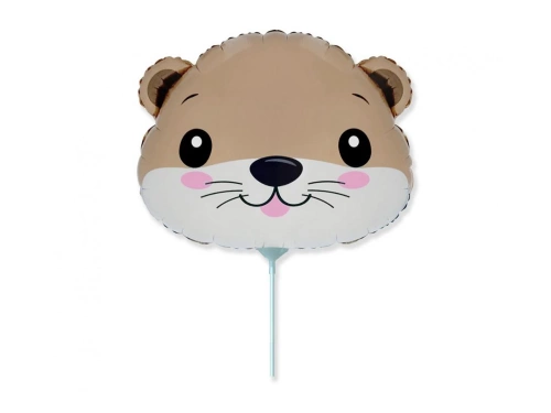 Balon foliowy do patyka Wydra - 36 cm - 1 szt.