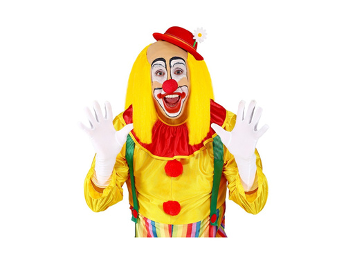 Nakrycie głowy peruka klauna z żółtymi włosami