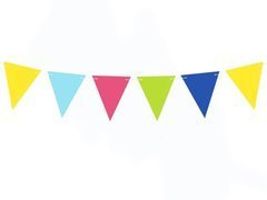 Baner flagi wielokolorowe - 180 cm - 1 szt.