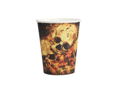 Kubeczki papierowe na Halloween Czacha - 270 ml - 10 szt.
