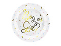 Talerzyki papierowe na Baby Shower Boy or Girl - 23 cm - 6 szt.
