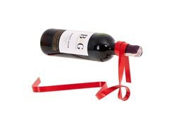 Stojak na wino Wstążka - czerwona