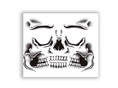 Samoprzylepne naklejki na twarz Szkielet