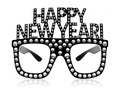 Okulary Happy New Year czarne - 1 szt.
