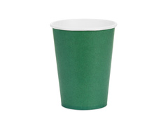 Kubeczki papierowe zielone - 250 ml - 6 szt.
