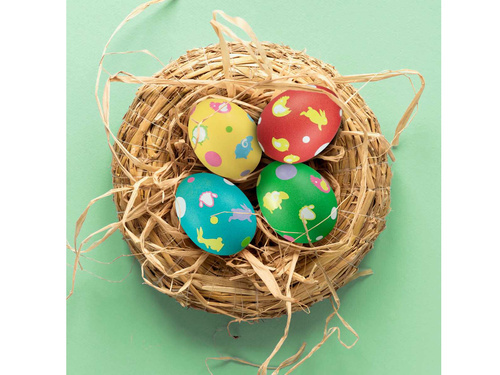 Zestaw do tworzenia kolorowych pisanek z naklejkami - 1 kpl.