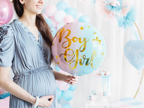 Balon foliowy Boy or girl - 35 cm - 1 szt.