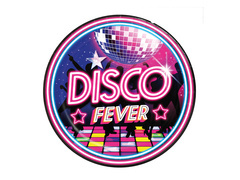 Talerzyki papierowe Disco Fever - 23 cm - 6 szt.