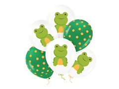 Balony pastelowe Żabka - 30 cm - 6 szt.