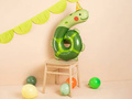 Balon foliowy cyfra 6 Żółw - 86 cm - 1 szt.