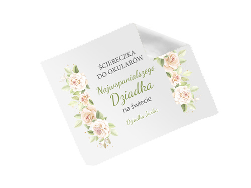 Ściereczka do okularów z imieniem na dzień dziadka - 1 szt.