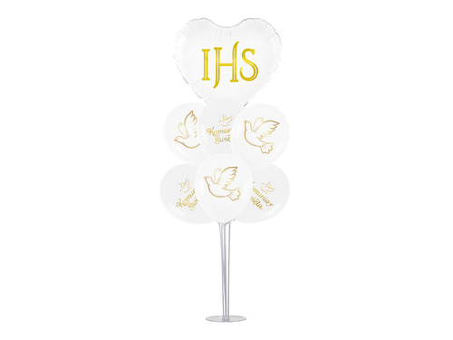 Zestaw balonów Komunijnych ze stojakiem - 1 op.