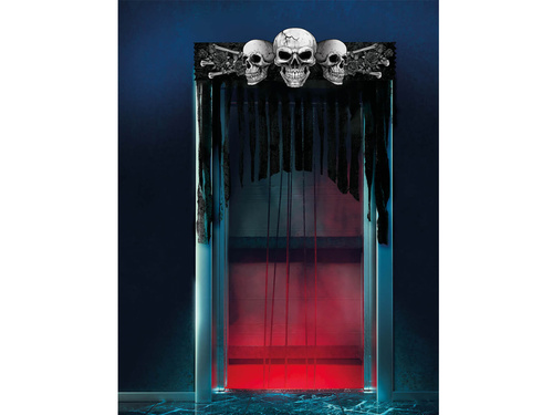 Kurtyna na drzwi z czachami - 90 x 30 cm - 1 szt.