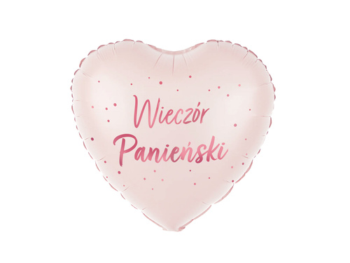 Balon foliowy serce Wieczór Panieński - 45 cm - 1 szt.