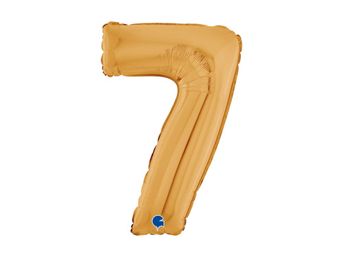 Balon foliowy cyfra 7 złoty - 26" - 1 szt.