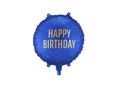 Balon foliowy Happy Birthday - 45 cm - 1 szt.