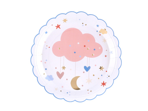 Talerzyki papierowe Sweetheart - 23 cm - 10 szt.