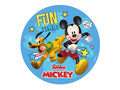 Dekoracyjny opłatek tortowy Myszka Mickey - 15,5 cm - 1 szt.