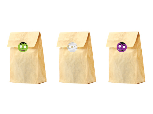 Torebki na słodycze z zestawu na Halloween Potworki - 6szt.