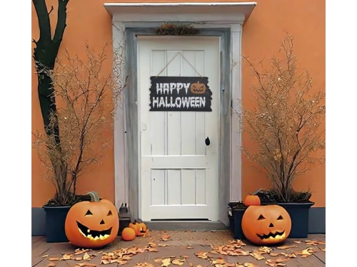 Znak Happy Halloween - 19 x 34 cm