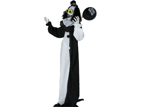 Dekoracja stojąca Klaun Kościotrup - 170 cm - 1 szt.