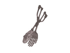 Szczypce do sałatki na Halloween szare - 28 cm - 1 szt.
