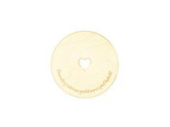 Podstawka drewniana pod kubek personalizowana - 10 cm - 1 szt.