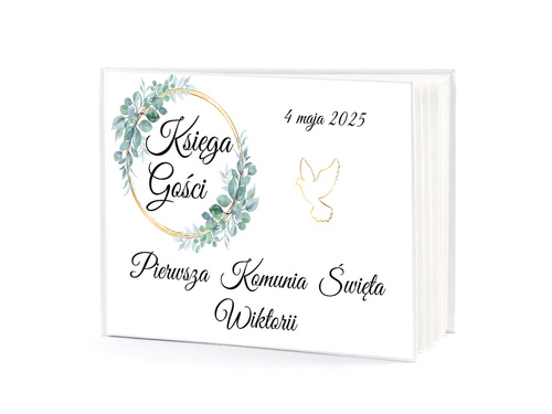 Księga gości na I Komunię Świętą - 50 kartek