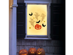 Naklejki żelowe na szybę na Halloween - 1 komplet