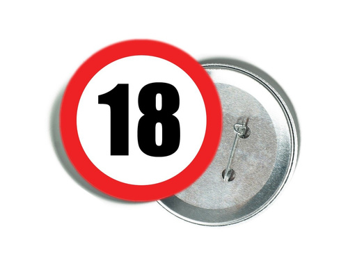 Przypinka Znak Zakazu 18 - 1 szt.