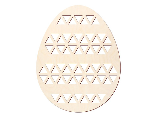 Zawieszka drewniana Jajko - 10 cm - 1 szt.