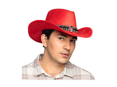 Kapelusz kowbojski Django czerwony