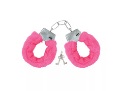 Kajdanki różowe z futerkiem - 1 szt.
