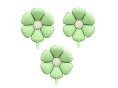 Balony foliowe Kwiaty zielone - 50 cm - 3 szt.