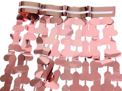 Kurtyna Peniski różowe złoto - 100x200 cm - 1 szt.