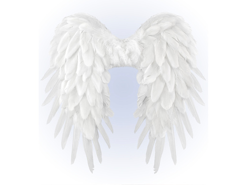 Skrzydła anioła białe - 50 x 50 cm - 1 szt.